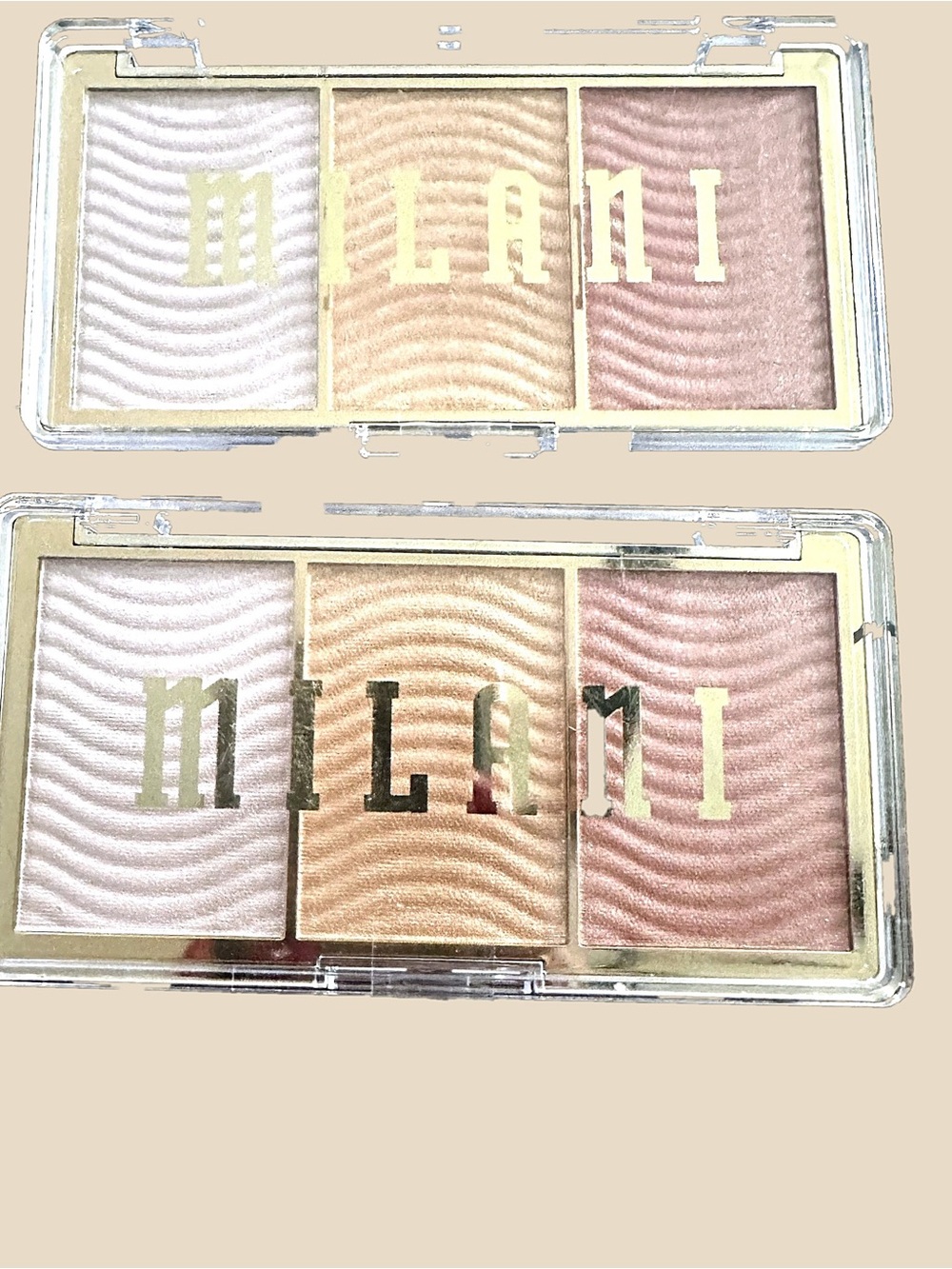 Milani Shimmer Trio Highlighter Palette - Pink/Gold/Champagne-2